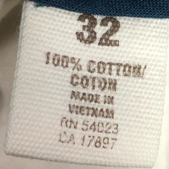 Old Navy Surplus Blue white black plaid long shorts size 32 - Picture 6 of 8